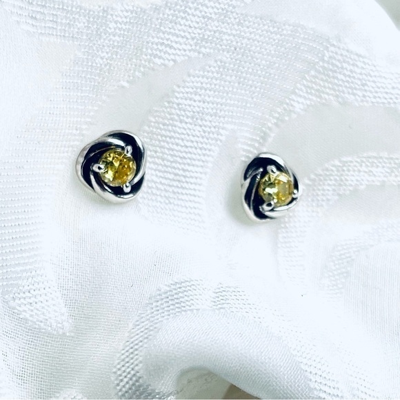 Jewelry - NWOT Sterling Silver 925 Yellow Fashion Stud Earrings